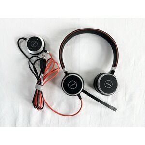 Jabra Evolve 40 UC Stereo Wired Noise Cancelling Headset w/USB Adapter